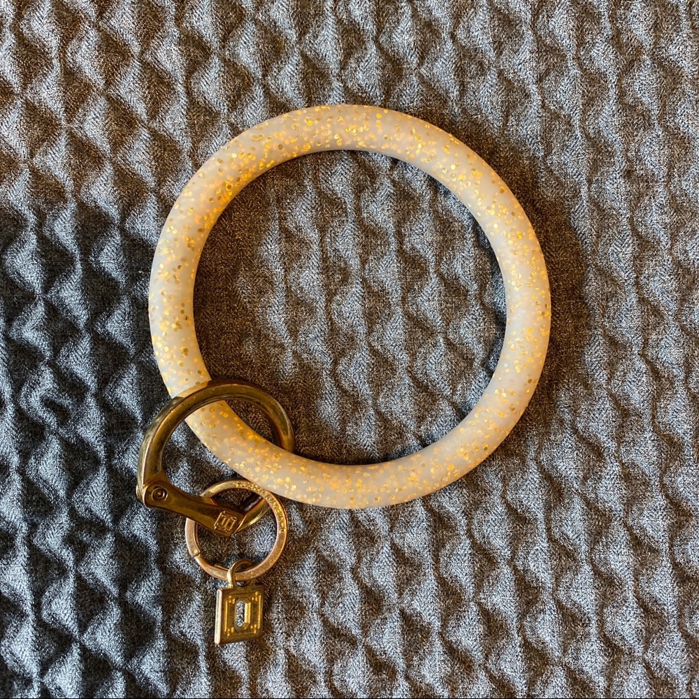 Oventure Big O Gold Confetti Key Ring